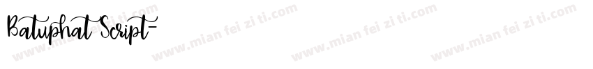 Batuphat Script字体转换
